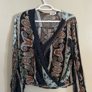 (M) Ardene Block Paisley Shirt